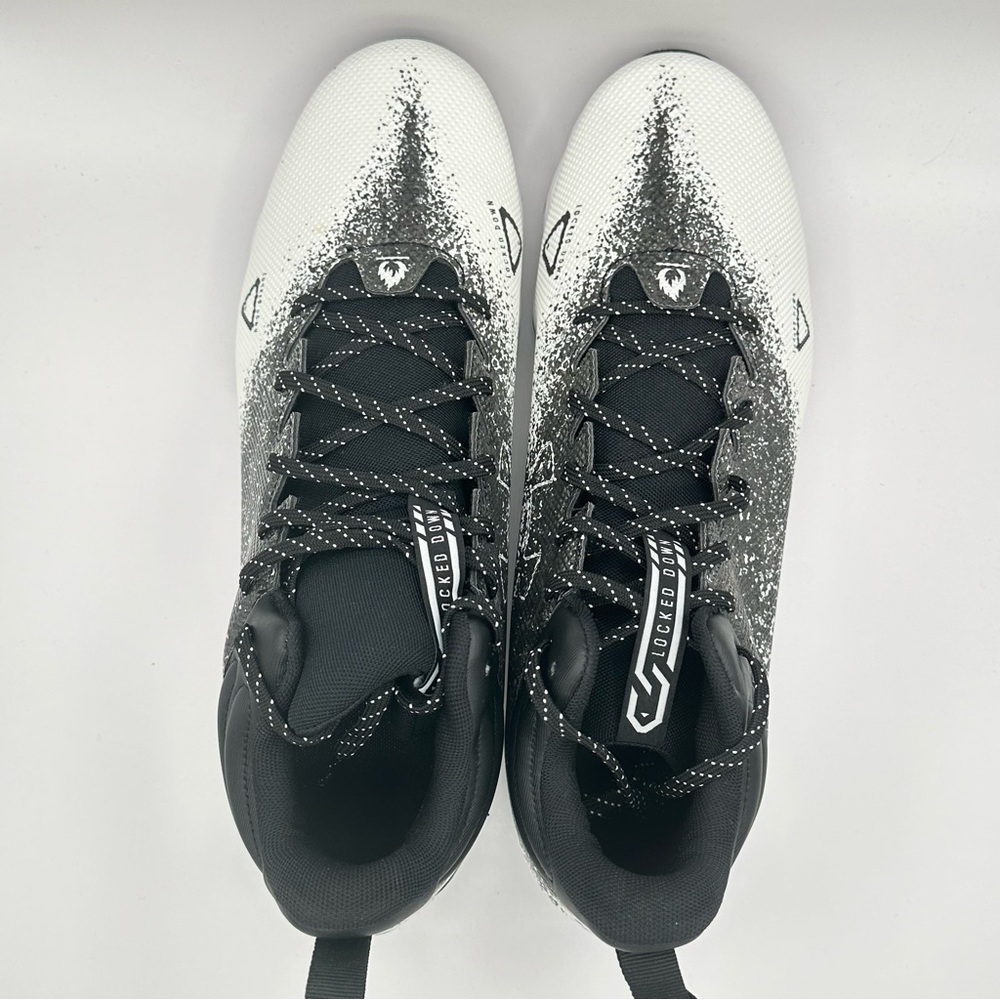 Men’s Under Armour Spotlight Franchise 2.0 3025083-001 Black Football Cleats 16 - Picture 5 of 11